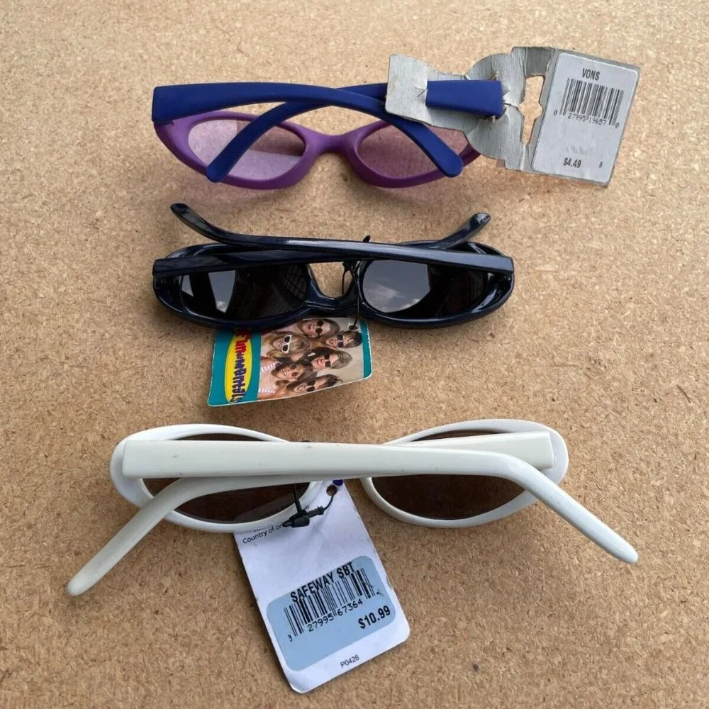 Lot of 3 Kids Sunglasses Multi Color Eye Wear Boys Girls Sunglasses Set of 3